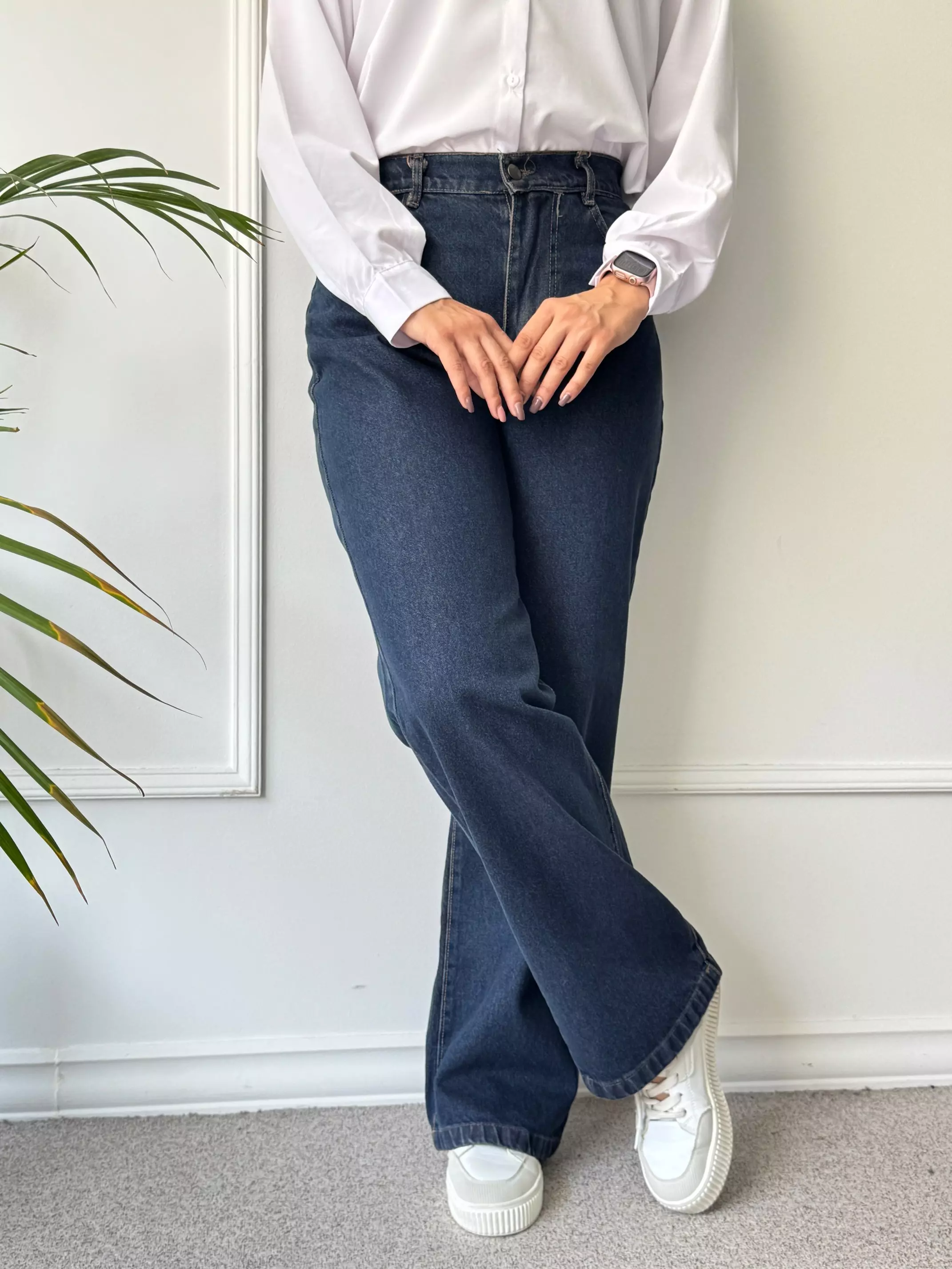 شلوار جین نیم بگ